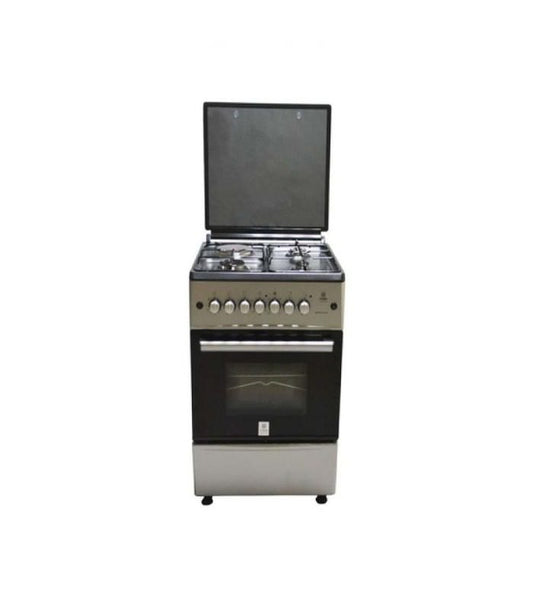 Mika Cooker  Standing Cooker  58cm X 58cm  3 + 1  Electric Oven  Silver MST60PI31SL/EM