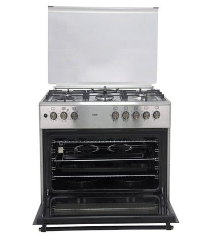 Mika Cooker Free Standing  90cm X 60cm  5GB  Electric Oven  Half Inox MST90PU5GHI/2WFO