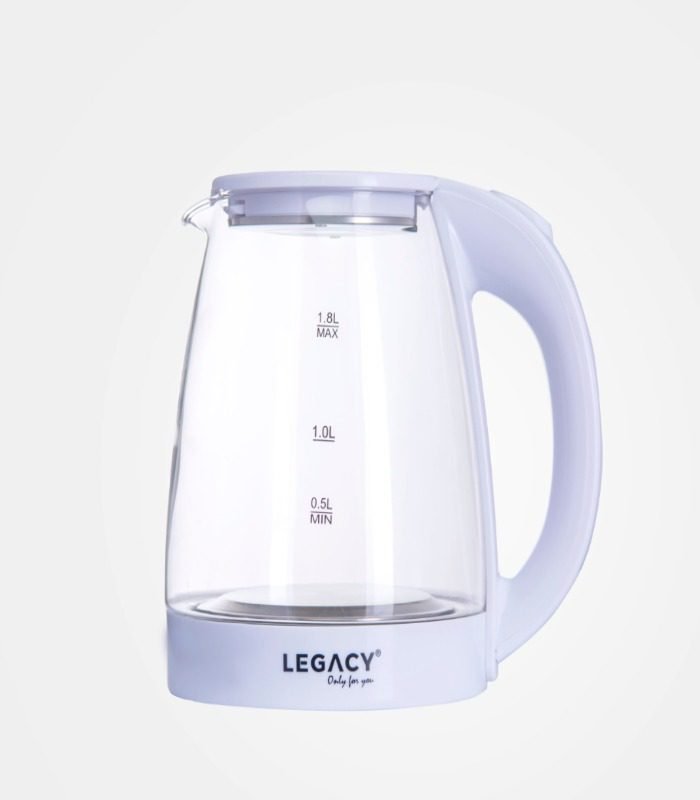 Legacy Kettle White  Glass Double Layer 3 Plug