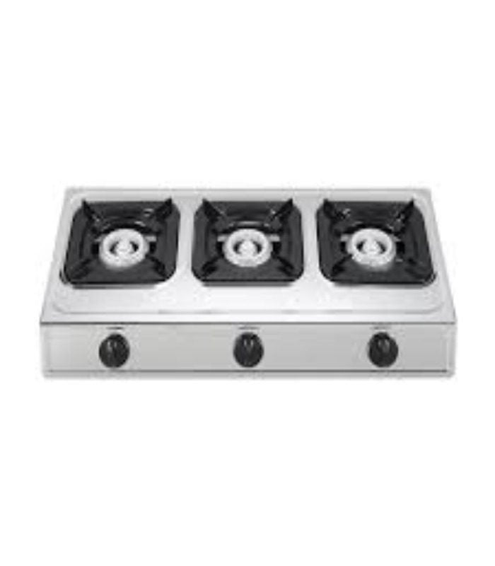 Amaze Cooker Stainless Steel 3 Burner Table Top Gas Stove