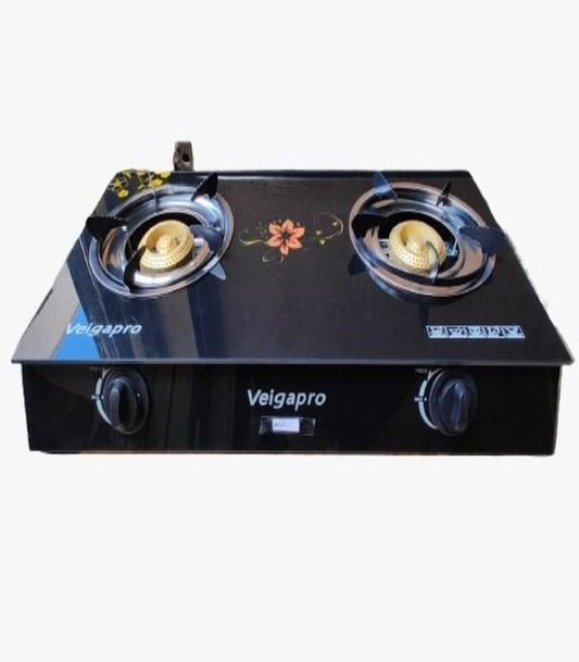 Ipcone Cooker 2 Burner - Glass Top And Gas Stove Double Burner