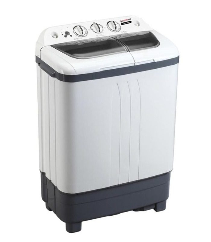 Smart Pro Washing Machine 7KG Twin Tub, White/Grey - SMW-07SA  (1YR WRTY)