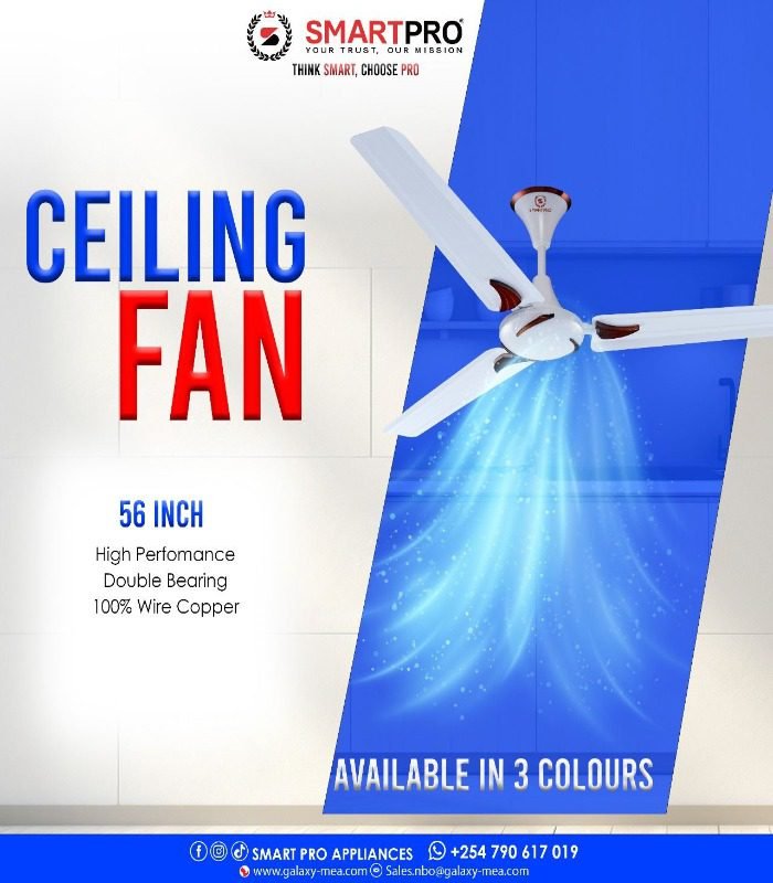 Smart Pro Ceiling Fan 56 Inches with 3 Blades