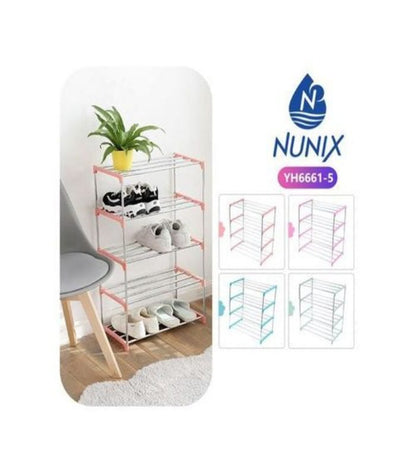 Nunix 5 Layer Portable Shoe Rack Slim Design