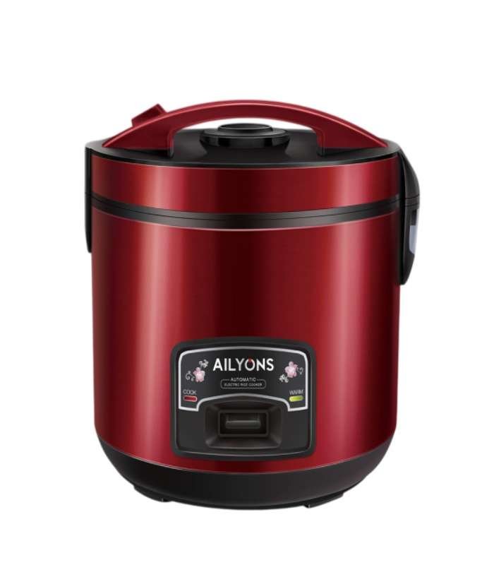 Ailyons Rice Cooker 3 In 1, Deluxe 2.2L Automatic Electric - Red RCX-22B02