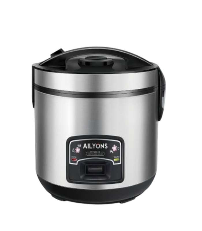 Ailyons Rice Cooker Deluxe 1.8L Automatic Electric 3 In 1 - Silver DRC18S-AVA1