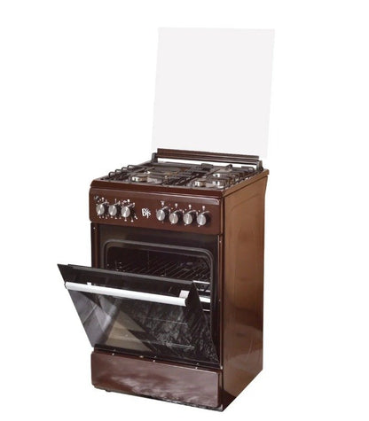 BJS Cooker, Elegance 60x60 3+1 Electric/Gas Cooker - W/ Turbo Fan - Oven 60L Capacity