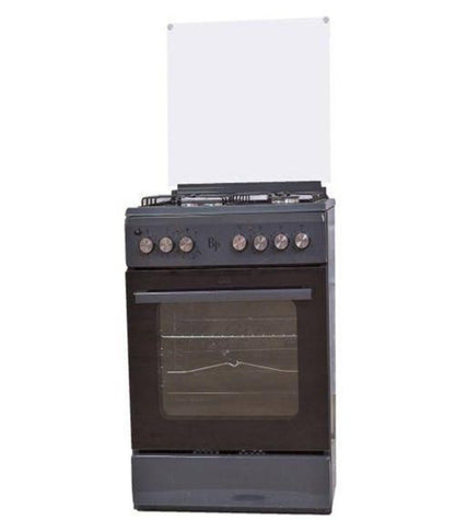 BJS Cooker, Elegance 60x60 3+1 Electric/Gas Cooker - W/ Turbo Fan - Oven 60L Capacity