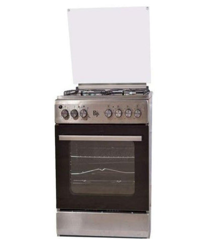 BJS Cooker, Elegance 60x60 3+1 Electric/Gas Cooker - W/ Turbo Fan - Oven 60L Capacity