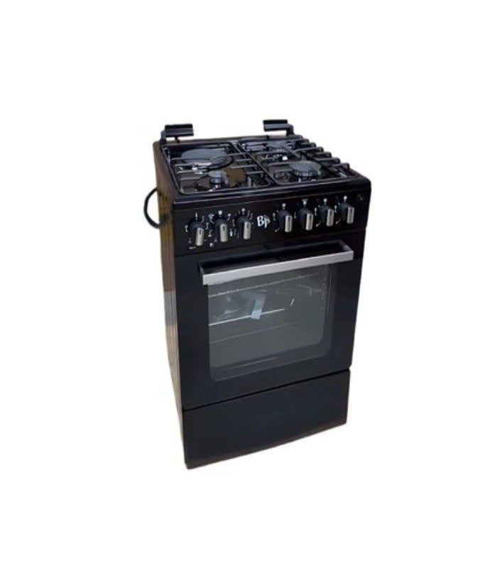 BJS Cooker, Elite Model 60x60 3+1 Electric/Gas Cooker - W/ Turbo Fan - Oven 60L Capacity