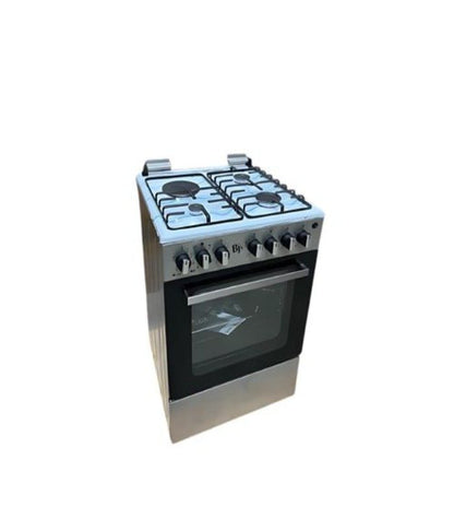 BJS Cooker, Elite Model 60x60 3+1 Electric/Gas Cooker - W/ Turbo Fan - Oven 60L Capacity