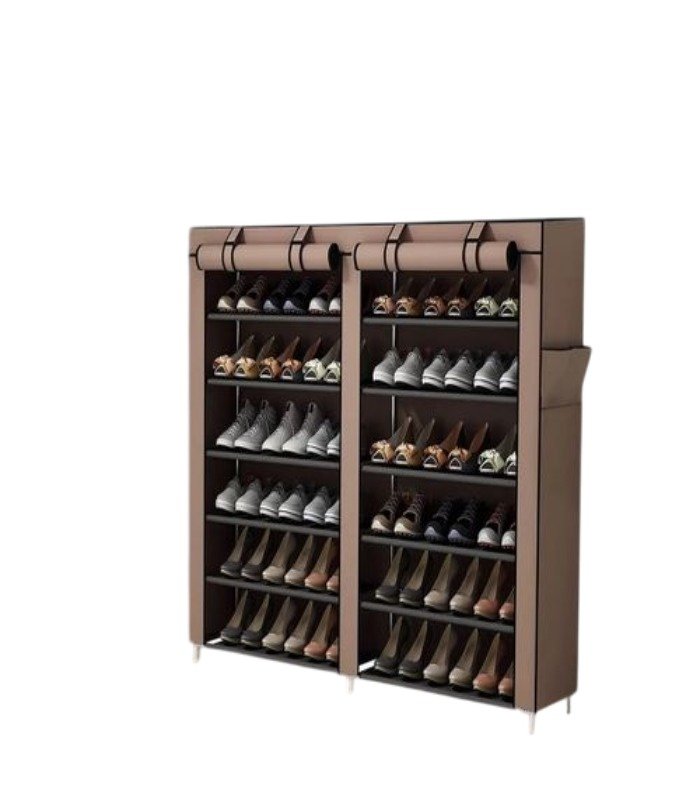 Nunix High quality 2 Column 36 Pairs Dustproof Shoe Rack/organizer