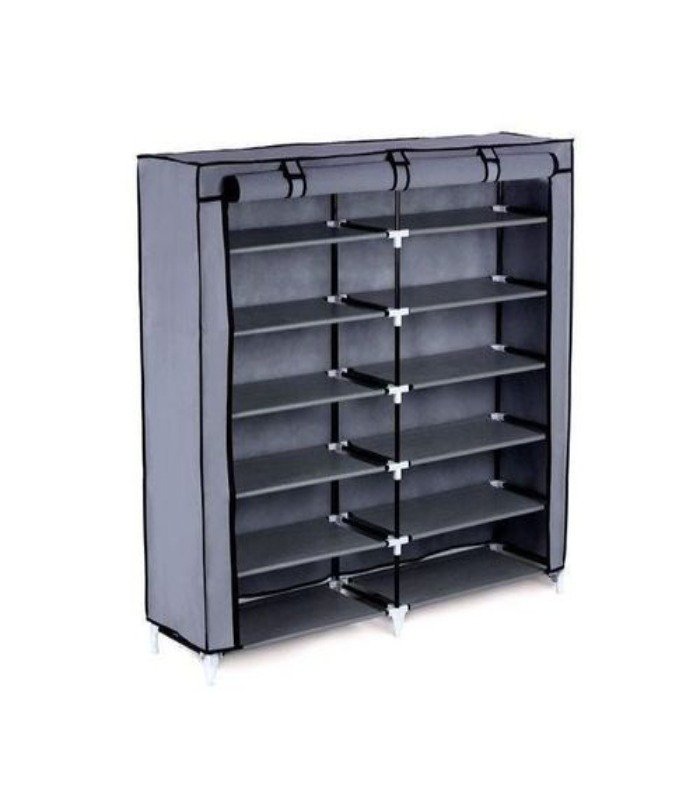 Nunix High quality 2 Column 36 Pairs Dustproof Shoe Rack/organizer
