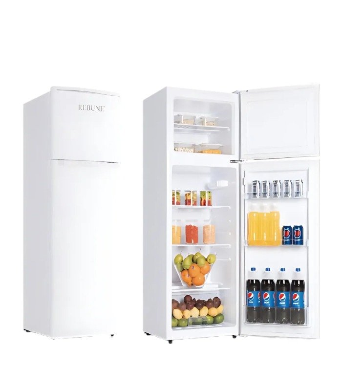 Rebune Fridge Double Door 118Liters RE-BCD-118 White