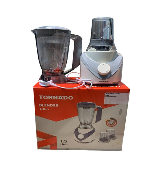 Tornado Blender 500-Watt, 1.5 Liter, 2 Mills, BL500/2