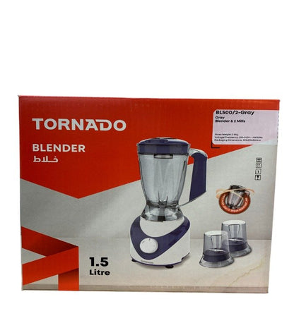Tornado Blender 400-Watt, 1.5 Liter, 2 Mills, BL400/2