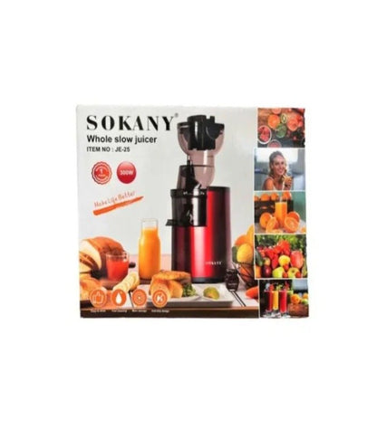 Sokany Slow Juicer 300 Watts JE-25
