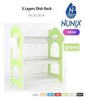Nunix Dishrack 3 Layer Wooden With Removable Plastic Drip Tray.