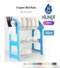 Nunix Dishrack 3 Layer Wooden With Removable Plastic Drip Tray.