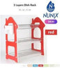 Nunix Dishrack 3 Layer Wooden With Removable Plastic Drip Tray.