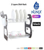 Nunix Dishrack 2 Layer Wooden With Removable Plastic Drip Tray.
