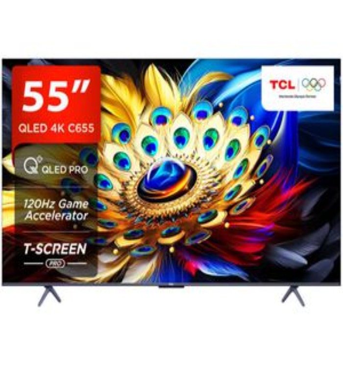 TCL 55 Inch TV QLED 4K  Smart Google TV, Dolby Vision C655