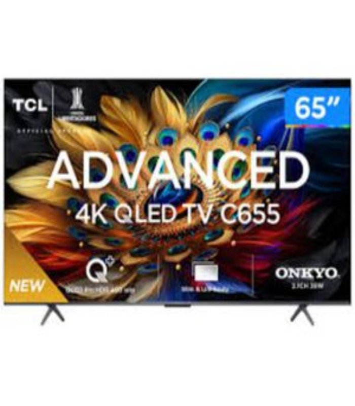 TCL TV 65 Inch Frameless 4K Ultra HD Google Tv Voice Control QLED