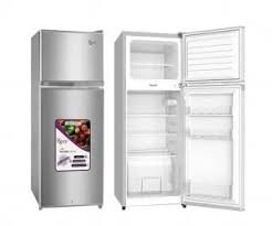 Roch Fridge 118L Top-Mounted Freezer Double Door - Inox RFR-150DT-I