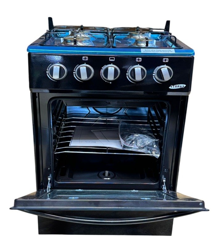 Ecomax Cooker 50x55cm 4 Gas Burners With Gas Oven