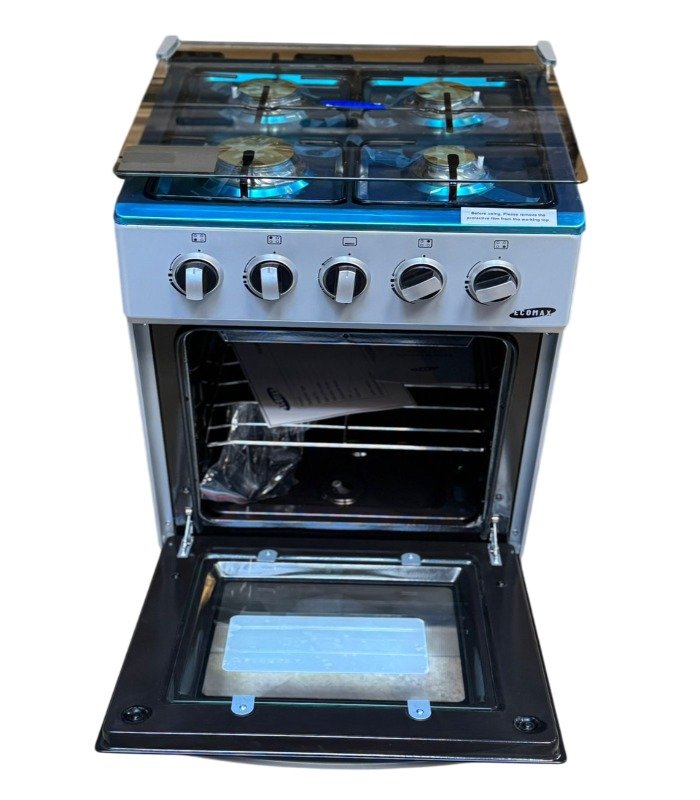 Ecomax Cooker 50x55cm 4 Gas Burners With Gas Oven