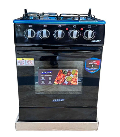 Ecomax Cooker 50x55cm 3 Gas Burners + 1 Hotplate Cooker