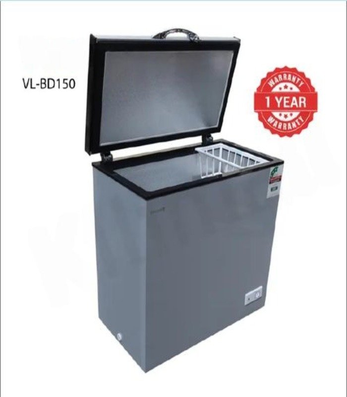Volsmart Freezer Chest Freezer, Silver 150L One year warranty