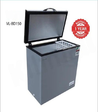 Volsmart Freezer Chest Freezer, Silver 150L One year warranty