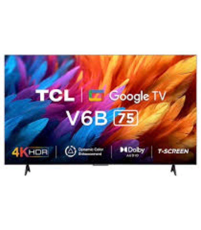 TCL TV 75Inch Direct LED 4K HDR Smart TV V6B 75