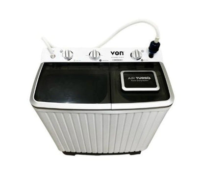 Von Washing Machine Twin Tub White - 8KG VWM-08AHK