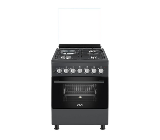 Von Cooker 3 Gas + 1 Electric VCF553141FFG Graphite Grey