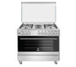 Von Cooker 4 Gas + 2 Electric VCF964271FFX Semi-Inox