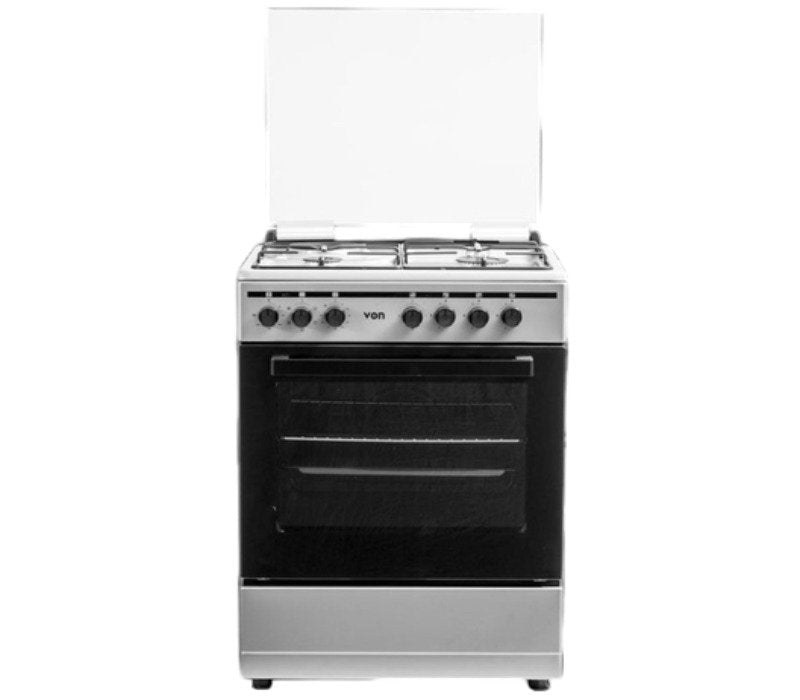Von Cooker 3 Gas + 1 Electric VCF653141NSY Enamel Inox Grey