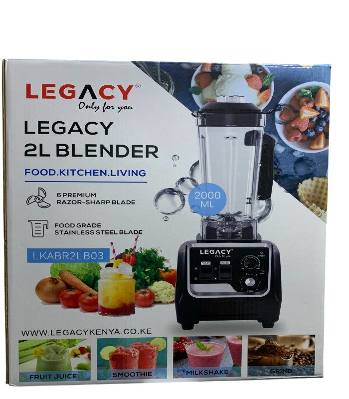 Legacy Blender Commercial 2.L with Strong Copper Motor 2LB03 Black