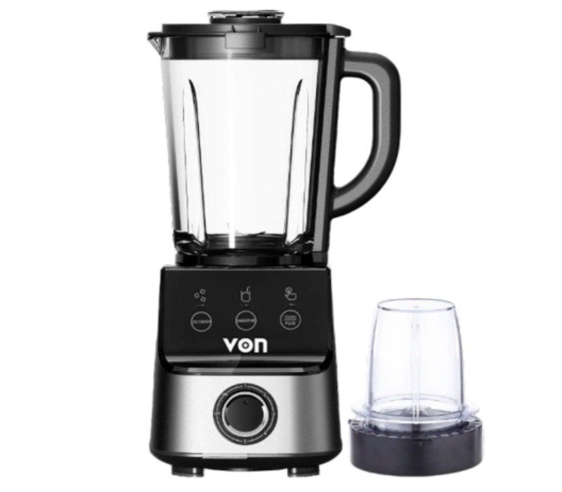 Von Blender 2 In 1 With Grinder 1000W - Black VBG1001BLK