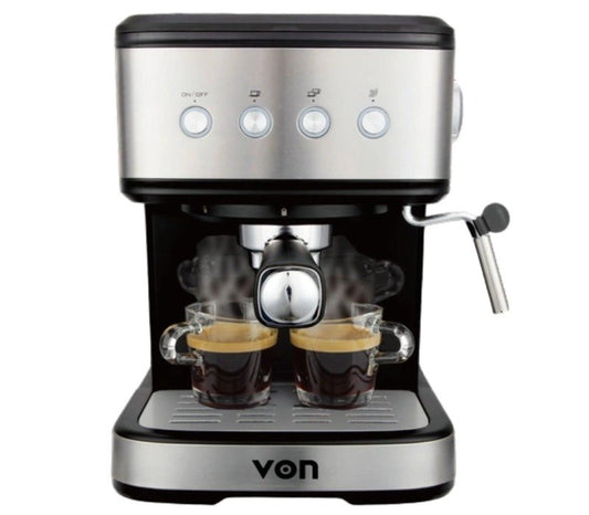 Von Espresso Coffee Maker - Stainless Steel VCME-851DX