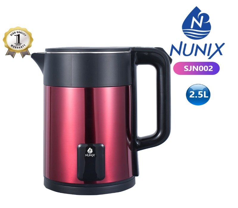 Nunix Kettle Plastic 2.5L Cordless Kettle SJN001