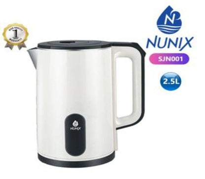 Nunix Kettle Plastic 2.5L Cordless Kettle SJN001