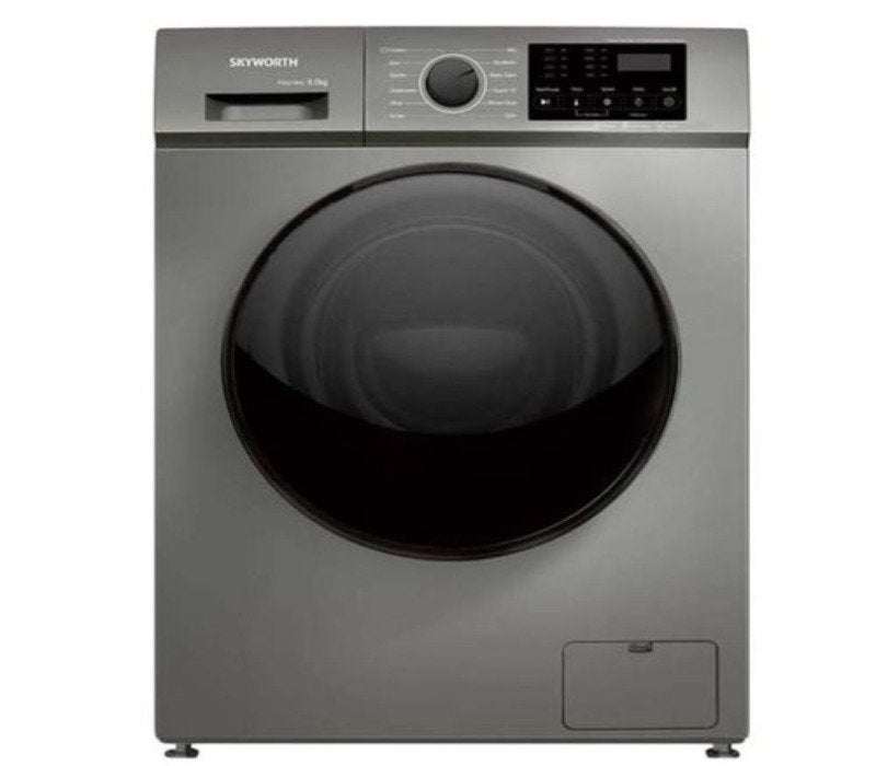 Skyworth Washing machine Front Load 8kg, Automatic Grey (1YR WRTY) F80415VB