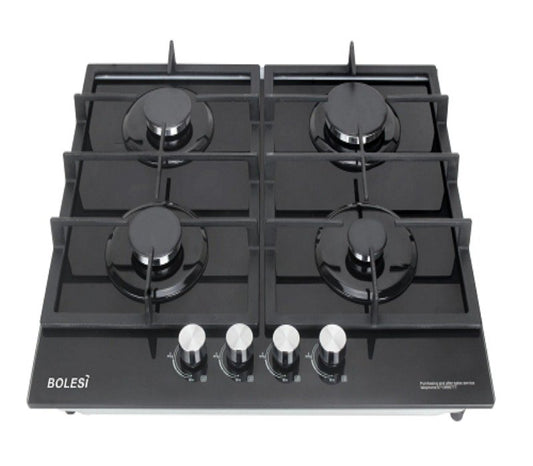 Bolesi hob cooker 4gas Built in Tampered Glass H59-4006B
