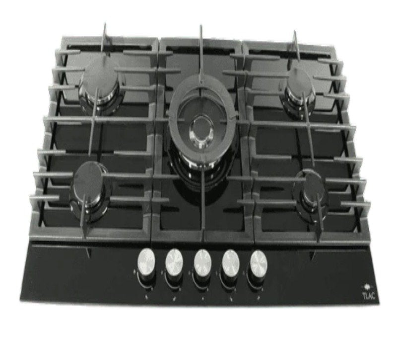 Tlac Hob 5 Gas With 1 Wok Burner Glass 90cm TGH9024BG