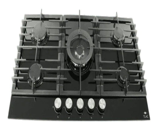 Tlac Hob 5 Gas With 1 Wok Burner Glass 90cm TGH9024BG