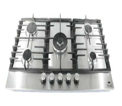 Tlac Hob 5 Gas with 1 Wok Burner Stainless Steel 90cm TGH9034SS