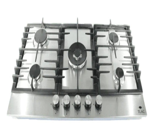 Tlac Hob 5 Gas with 1 Wok Burner Stainless Steel 90cm TGH9034SS