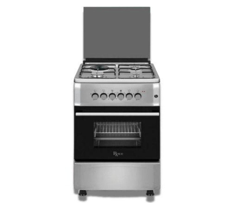 Roch Cooker 50x55CM 3 Gas Burners + 1 Hotplate - Silver RECK-531SS